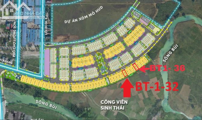 BÁN ĐẤT DỰ ÁN  RIVERVIEW TRUNG TÂM LƯƠNG SƠN, HÒA BÌNH - 1