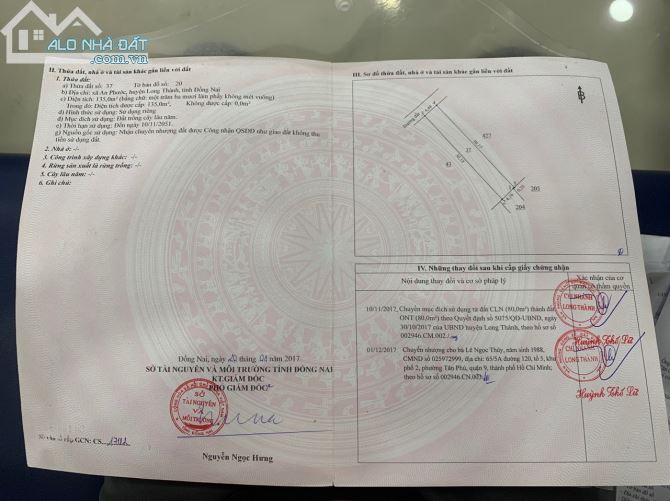 Bán gấp lô đất ngộp!!!!! Ấp 8 An Phước. Long Thành. Đồng Nai.