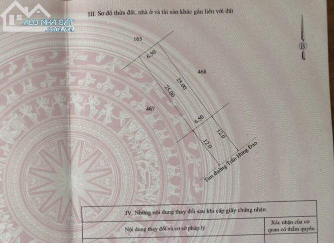 Bán đất đối diện CV Fidel - mặt tiền Trần Hưng Đạo - 1