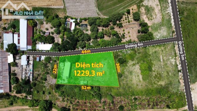 Bán đất suối tiên - diên khánh 1229m2 ngang 44m giá bán 2,8tr/m2