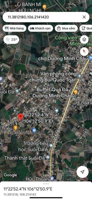 Chủ cần bán miếng đất view núi tại Suối Đá, Dương Minh Châu giá 450tr, 5mx51m, sổ hồng - 4