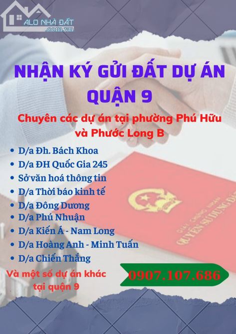Đất nền Chiến Thắng 600m2 kho xưởng đường Nguyễn Duy Trinh, phường Phú Hữu Quận 9, sổ đỏ - 2