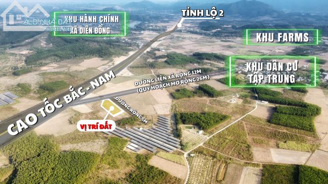 Chỉ lòn lại 3 lô vườn Diên Đồng, Diên Khánh - Cạnh Cao tốc Bắc Nam, Giá rẻ đầu tư, chỉ từ - 1
