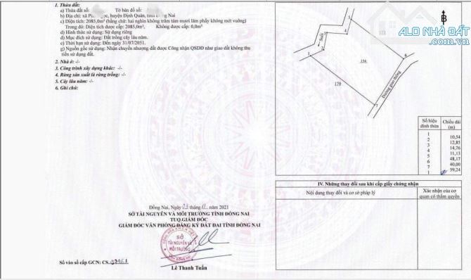 BÁN ĐẮT VIEW HỒ 2085M2(40MX50M) QUI HOẠCH ĐƯỜNG 32M SẮP ĐỔ NHỰA RẺ BÈO 1TY9 - 2