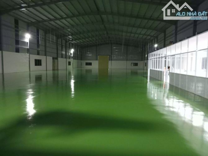 Xưởng 1500m² Thuận An Bình Dương điện 400kva nền epoxy đường cont