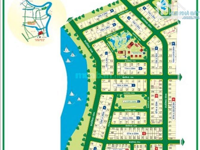 Bán lô góc nhà phố 107m2 trục đường 17m KDC Hồng Lĩnh, Phú Xuân Nhà Bè giá tốt