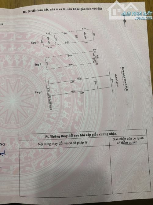 Bán nhà 3 tầng MT: Lê Thanh Nghị Giá 13.8 tỷ 5x25.84=129.2m Hướng: Đông