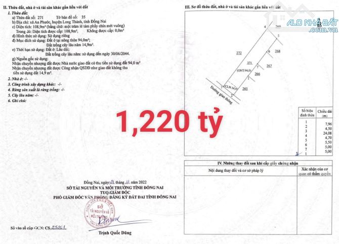 Cần bán đất sổ riêng thổ cư tại An Phước-Long Thành - 4