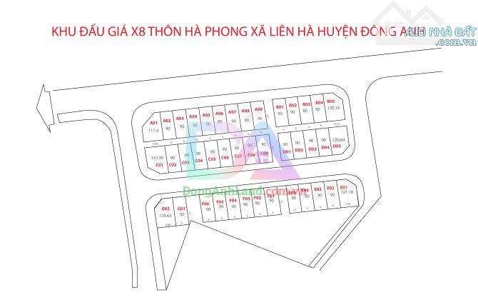 ĐẤT ĐẤU GIÁ X8 HÀ PHONG LIÊN HÀ ĐÔNG ANH 90M² VIEW CÔNG VIÊN - 1