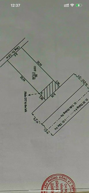 bán đất mặt tiền đường trần hoàng na dtsd 174m, Ngang 8.5 giá rẻ - 2