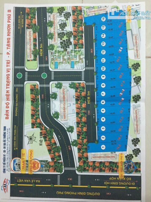 Bán đất Hẻm 189 Đình Phong Phú, TNP B, Quận 9. 64m2 giá 3 tỷ 580 - 4