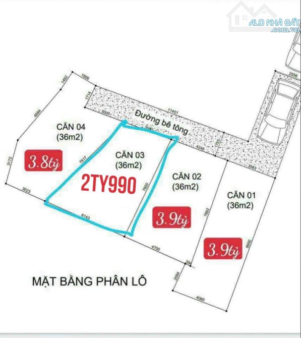 🌹🌹 BÁN LÔ ĐẤT NỞ HẬU Hoàng hoa thám  HẺM Ô TÔ, 36m2, 3190 tỷ, TL - 2