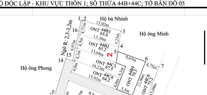 Bán Đất Ngõ Oto, Thôn 1 Cao Nhân, Thủy Nguyên, 65m2, Hướng Tây, Giá 495tr - 3