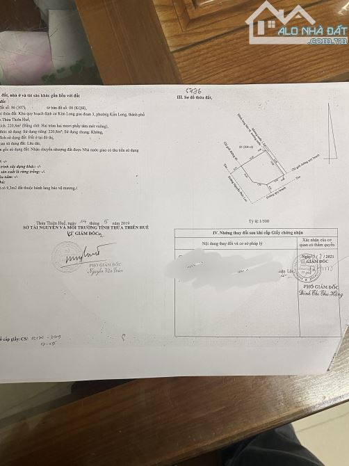Bán đất 220m2, 2 mặt tiền Nguyễn Phúc Lan, thuộc KQH Kim Long, TP Huế - 4