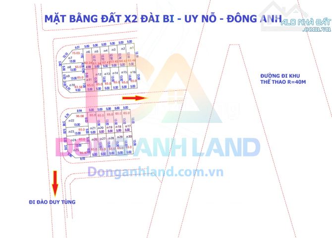 Bán đất đấu giá X2 Đài Bi Uy Nỗ Đông Anh Hà Nội