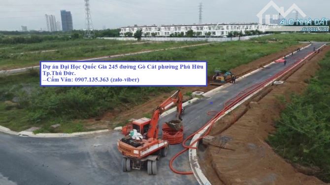 Bán đất nền dự án ĐH Quốc Gia 245 phường Phú Hữu Quận 9.