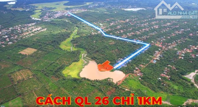 ĐẤT VIEW HỒ  KM19 QUỐC LỘ 26 ( DT 4000m2 Thổ cư 400 Giá: 5.5 tỷ) - 3