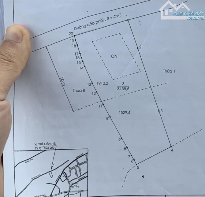 Bán 3439m2 đất Lộc An Đất Đỏ gần đường ven biển