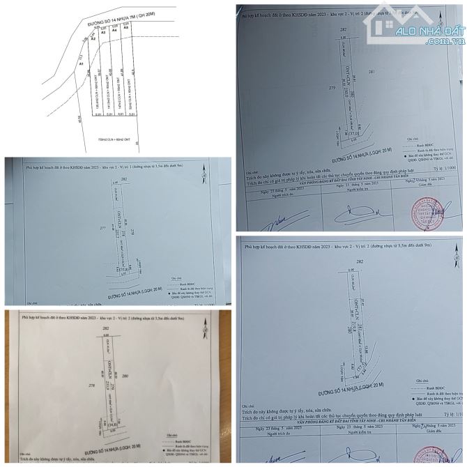 ✨ LỐC 04 LÔ: 5*40m (60m2 Thổ Cư), Đường Nhựa 7M (QH: 20M), cách DT 795 chỉ 300m - 399 Tr - 5