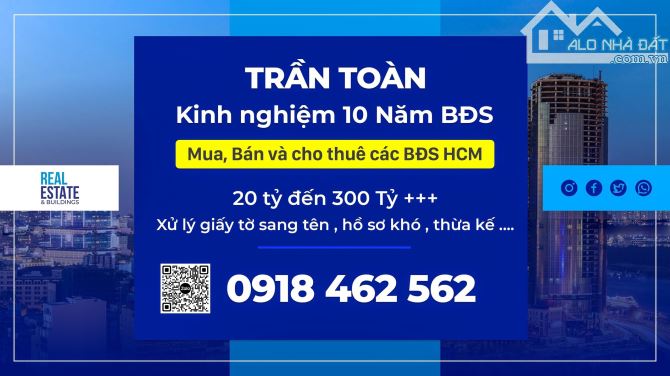 MT Võ Văn Tần (2 chiều), Quận 3 -DT: 9mx20m - 5 tầng - HĐT 200 triệu/th - giá 80 tỷ - 1