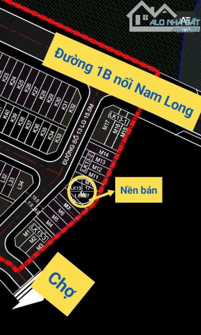 BÁN NỀN 193.9M2 NGAY CHỢ KDC VĂN HÓA TÂY ĐÔ CẦN THƠ - 4.5 TỶ - 1