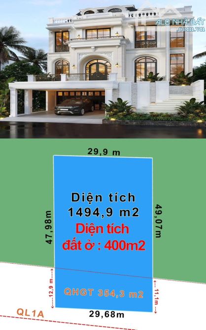 Bán 29m Mặt Tiền Quốc Lộ 1A Ngay UBND Vạn Hưng - 1