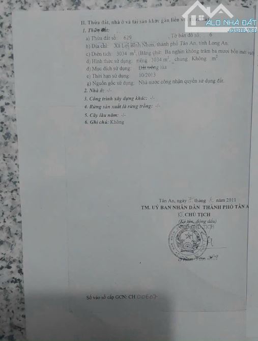 Đất hẻm đường Nguyễn Văn Quá, xã Lợi Bình Nhơn ,TP, Tân An - 1