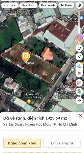 BÁN ĐỂ TRÃ NỢ 1913M 25M x 78M THỔ CƯ 1/ TÔ KÝ , TÂN XUÂN ,HÓC MÔN - 5