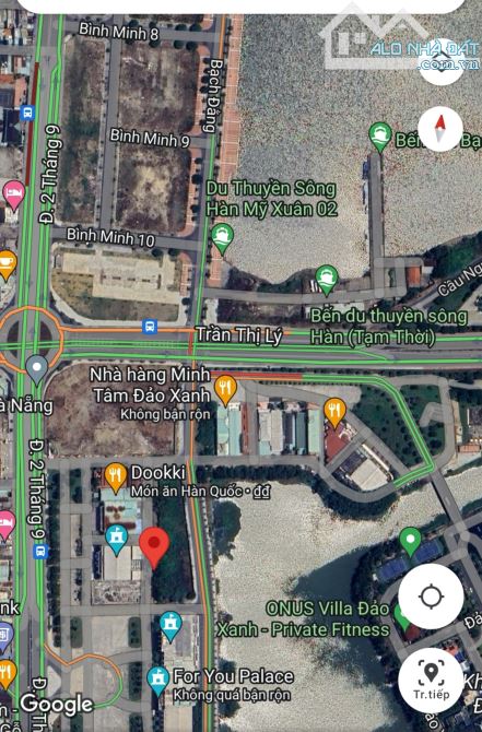 Bán Lô Đất VIP 1000m2 - 2MT Đường Bạch Đằng View Trực diện Sông Hàn, Giá chỉ 125tr/m2