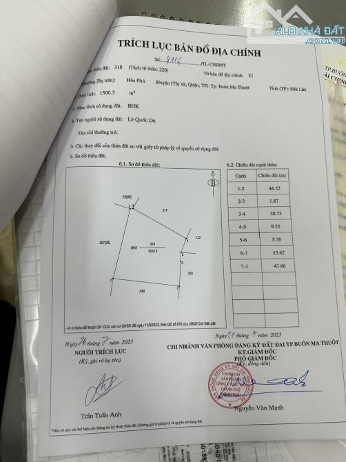 CẦN BÁN VÀI LÔ ĐẤT GIÁ RẺ Ở HÒA PHÚ, TP BMT, GIÁ CHỈ TẦM 200TRIỆU. - 1