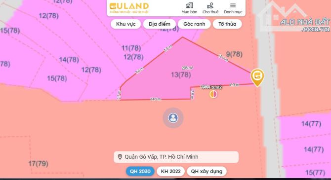 215m2/13,5 tỷ, 104/8 Nguyễn Thái Sơn. P.03, Nhà vườn  BV.175. - 2