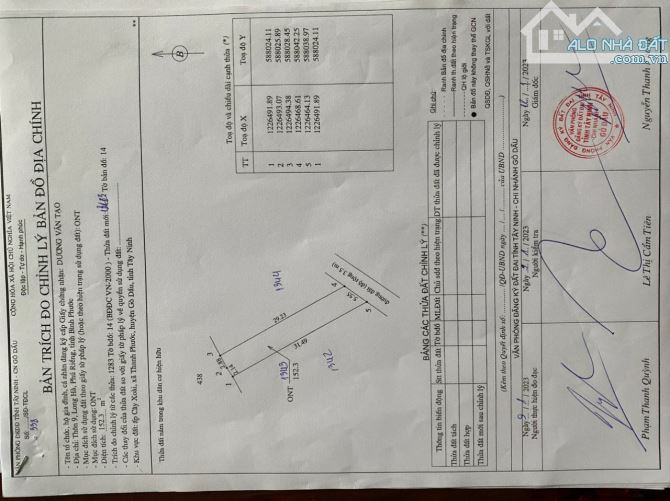 Bán đất 1 sẹc đường nhựa ngay Thị Trấn Gò Dầu, Tây Ninh giá chỉ 310tr/lô - 1