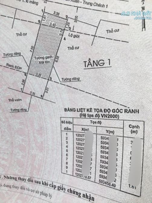 Cần bán gấp căn cấp 4 nhỏ, có thể làm mặt bằng kinh doanh, nằm ngay 1 sẹc Tân Xuân 500tr - 1