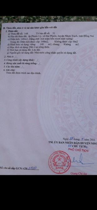 bán gấp TDC Đại Phước trong ngày 3 tỷ 5  (7x20) - 3