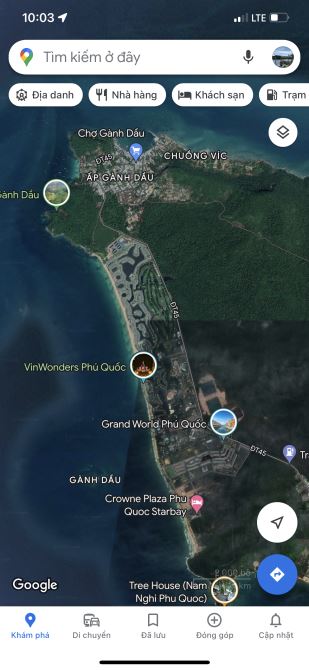 Bán hoặc cho thuê 1600m mặt biển Gành Dầu TP Phú Quốc cách VIN 5km - 3
