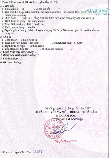 Cần bán BIỆT THỰ CĂN GÓC - Tiện ích đầy đủ - Khu compound khép kín - View sông thoáng mát