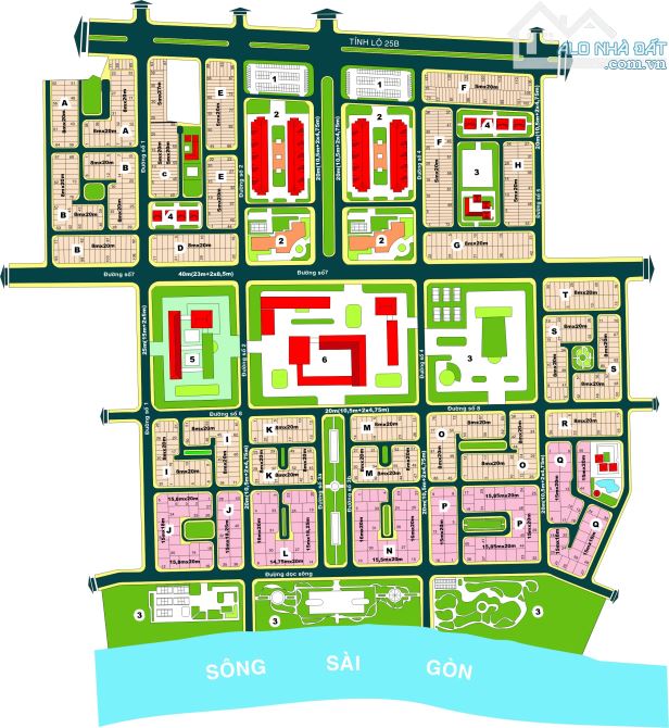 Cho thuê nhà (5x20m) MT đường 20m, dự án Huy Hoàng, PThạnh Mỹ Lợi, Quận 2, Giá 50tr/tháng