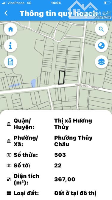 Bán đất 300m2 mặt tiền Hoàng Hữu Thường, đối diện KQH Quang Trung, Thủy Châu, Hương Thủy - 4