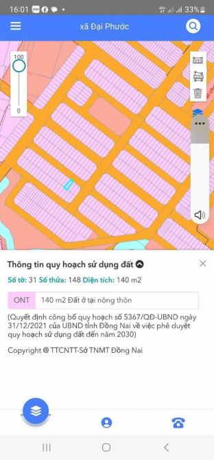 bán gấp TDC Đại Phước trong ngày 3 tỷ 5  (7x20)