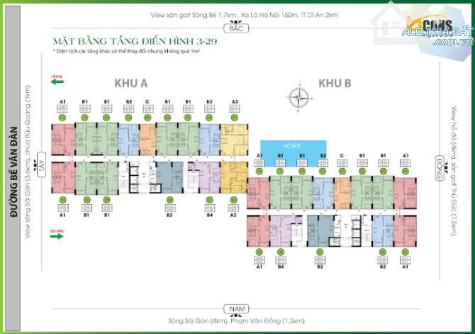 Chung cư Bcons Polygon giá bán tốt nhất Căn 1PN từ 1tỷ580. Vị trí liền kề Thủ Đức