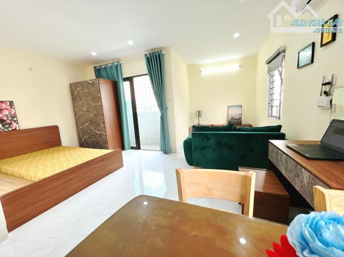 Cho Thuê CCMN Phòng Studio 30m2 Gác Xép Ngõ 22 Trung Tả Đống Đa, Full Nội Thất , Thang Máy - 2