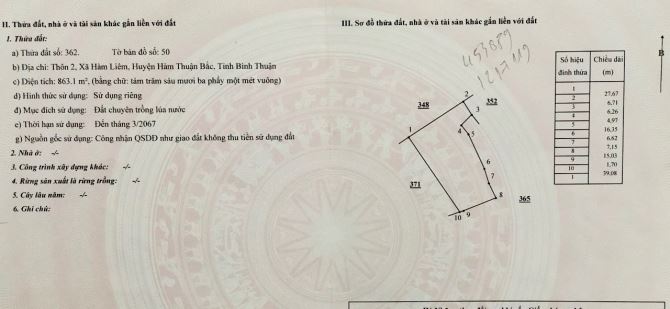 Cần bán lô đất 5579m2 đường nhựa view hồ Hàm liêm , Hàm Thuận Bắc , Bình Thuận - 7