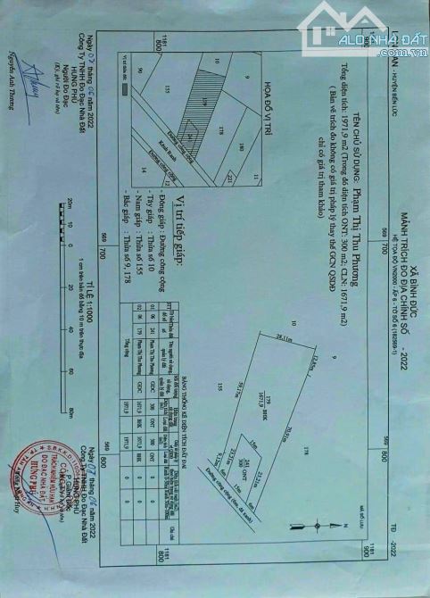 Đất thổ vườn Bình Đức Bến Lức 1972m2 có 300 thổ 27x70 nở hậu 28 giá 2 tỷ 950tr SHR N.K.GỬI - 3