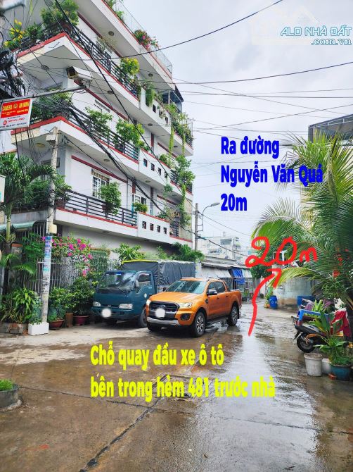 Nhà Hiện Đại đường Nguyễn Văn Quá,Chợ Cây Sộp thông xe hơi né nhau  chỉ 4.6 tỷ - 4