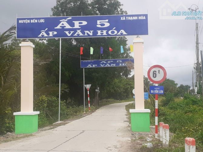 Quá đẹp, 1225m2 đất vườn 22 x 57m, kdc Thạnh Hòa, 700tr - 1