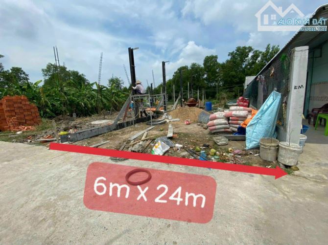 Đất Thổ cư Long Định Đan 4m 6x18.4 108m2 thực tế 6x24 giá 1 tỷ 2 nền cao ráo SHR NHẬN KÝ G - 1