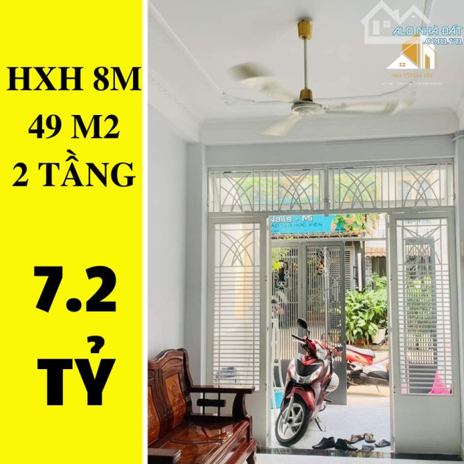 ✔️  Bán nhà HXH 8m Bùi Hữu Nghĩa P.2 Bình Thạnh - 49m2 -2  tầng - 7.2 tỷ