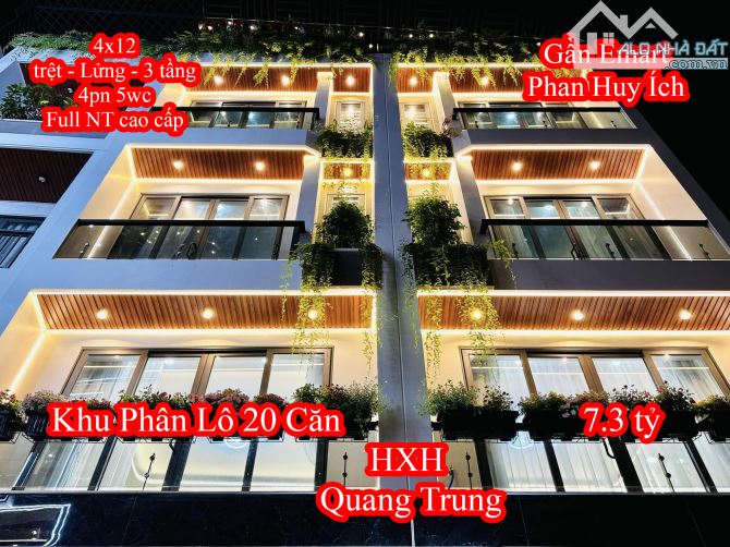 Bán Nhà HXH Quang Trung Gần Emart Phan Huy Ích