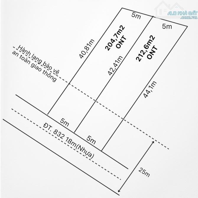 Quá đẹp, 205m2 đất thổ mặt tiền tỉnh lộ 832, Tân Trụ, 1.65 tỷ - 7