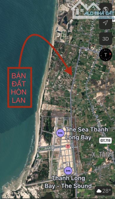 Bán 3 lô đất đáng đầu tư đường Hòn Lan, 719B, Kê Gà - gần Thanh Long Bay